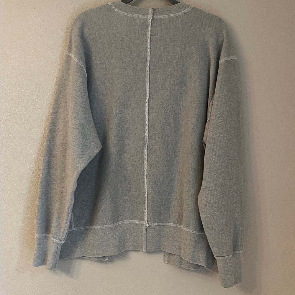 Current/Elliott The Split Varsity Sweatshirt Size… - image 6
